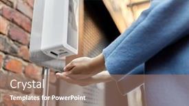  Presentation with hand hygiene - Amazing presentation design having hygiene-health-care-and-safety backdrop and a coral colored foreground