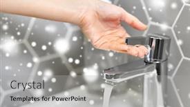  Presentation with water safety - Theme having hygiene-health-care-and-safety background and a light gray colored foreground