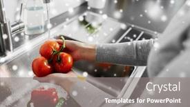  Presentation with home health care - PPT theme consisting of hygiene-health-care-and-safety background and a gray colored foreground