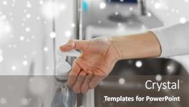  Presentation with home health care - PPT layouts enhanced with hygiene-health-care-and-safety background and a dark gray colored foreground