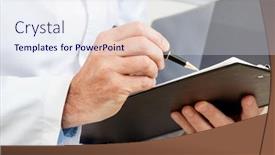  Presentation with inspector - Slide deck consisting of hygiene-inspector-when-working background and a sky blue colored foreground