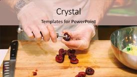  Presentation with free gem stones - Amazing slide deck having hygiene labor - chef is removing stones backdrop and a lemonade colored foreground