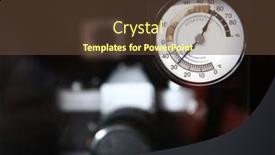  Presentation with cabinet - PPT layouts featuring hygrometer-close-up-dry-cabinet background and a tawny brown colored foreground