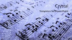  Presentation with hymn - Audience pleasing theme consisting of hymn - blues music abstract backdrop and a light blue colored foreground