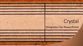  Presentation with hymn - Slide set having hymn - empty music notes on old background and a coral colored foreground