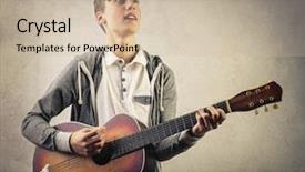  Presentation with hymn - Beautiful theme featuring hymn - love musician backdrop and a soft green colored foreground