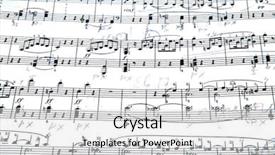  Presentation with music notes - Amazing slides having hymn - music notes backdrop and a light gray colored foreground