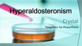  Presentation with disease - Presentation theme with hyperaldosteronism-hyperaldosteronism-text-in-medical background and a cool aqua colored foreground