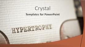  Presentation with cyber sex word written - PPT theme consisting of hypertrophy-word-written background and a white colored foreground