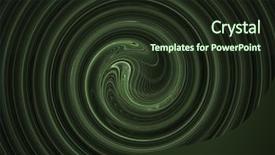  Presentation with abstract circles - Colorful PPT theme enhanced with hypno - abstract futuristic background with hypnotic backdrop and a tawny brown colored foreground