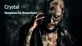  Presentation with scary halloween - Audience pleasing presentation consisting of hypnosis - creepy scary zombie is talking backdrop and a wine colored foreground