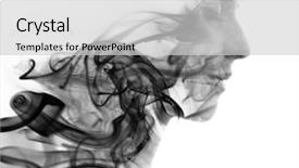  Presentation with existence - Presentation theme with hypnosis - her beauty lies background and a light gray colored foreground