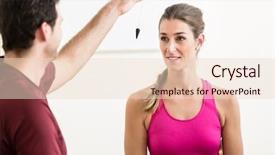  Presentation with hypnotizing - Slide set enhanced with hypnosis - male instructor sitting on ground background and a lemonade colored foreground