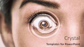  Presentation with treatment - Audience pleasing presentation consisting of hypnosis-treatment-eye-with-overlay backdrop and a lemonade colored foreground