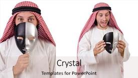  Presentation with hypocrisy - PPT layouts consisting of hypocrisy concept on white background and a soft green colored foreground