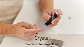  Presentation with old age - PPT layouts with hypoglycemia - medicine age diabetes healthcare background and a  colored foreground