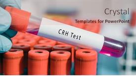  Presentation with hormone - Presentation theme having hypothalamus-corticotropin-releasing-hormone-crh background and a coral colored foreground