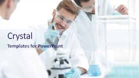  Presentation with science - PPT theme enhanced with hypothesis - background image science team background and a sky blue colored foreground