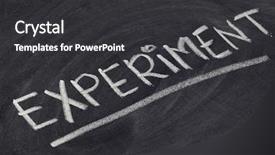  Presentation with chalk - Cool new presentation with hypothesis - experiment - white chalk handwriting backdrop and a dark gray colored foreground