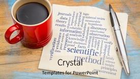  Presentation with scientific method - PPT theme having hypothesis - scientific method word cloud background and a lemonade colored foreground