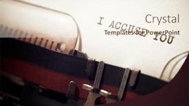  Presentation with lesson of prepositional phrase grade 5 - Slide deck with i-accuse-you-phrase-written background and a cream colored foreground