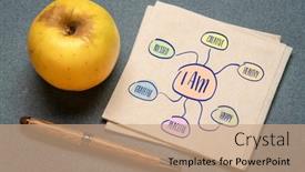  Presentation with personal development - Slide deck consisting of i-am-creative-healthy-happy background and a coral colored foreground