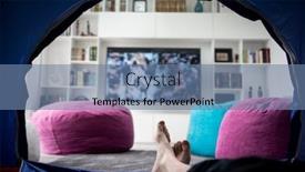  Presentation with energy conservation home - Cool new slide deck with i-am-sitting-in-tent backdrop and a seafoam green colored foreground