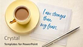  Presentation with personal development - Cool new presentation with i-am-stronger backdrop and a lemonade colored foreground