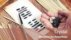  Presentation with ancient chinese tree - Amazing slide set having i ching ancient chinese oracle backdrop and a coral colored foreground