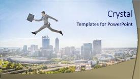  Presentation with media - PPT theme consisting of i finally did it mixed background and a sky blue colored foreground