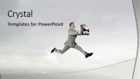  Presentation with media - Slide set consisting of i finally did it mixed background and a  colored foreground