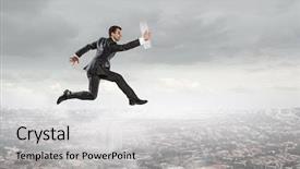  Presentation with media - Audience pleasing PPT theme consisting of i finally did it mixed backdrop and a  colored foreground