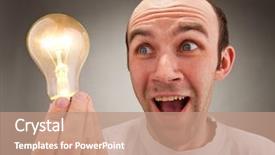  Presentation with lighting - PPT layouts with i have an idea surprised background and a coral colored foreground