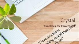  Presentation with text message - PPT theme having i-love-deadlines background and a lemonade colored foreground