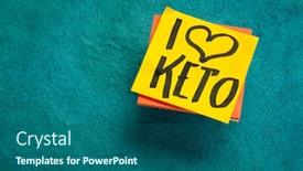  Presentation with ketogenic diet - Colorful presentation theme enhanced with i-love-keto-ketogenic-high backdrop and a ocean colored foreground