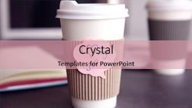  Presentation with job - Theme consisting of i love my job concept background and a coral colored foreground