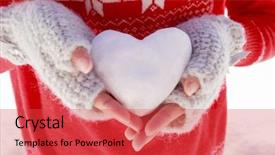  Presentation with snowball - Audience pleasing slide deck consisting of i love winter happy winter backdrop and a red colored foreground