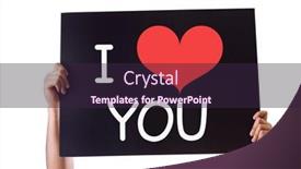  Presentation with love - Amazing presentation having i love you card isolated on white backdrop and a wine colored foreground