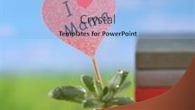  Presentation with pot succulent - Theme enhanced with i-love-you-mama-tag background and a light blue colored foreground