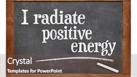  Presentation with positive words - Slides enhanced with i radiate positive energy - positive background and a tawny brown colored foreground