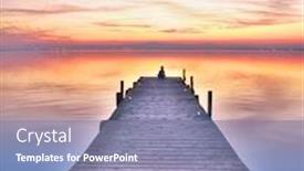  Presentation with thought - Presentation design consisting of text set your goal background and a lemonade colored foreground