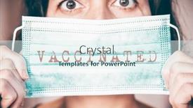  Presentation with covid - Colorful presentation design enhanced with i-ve-been-vaccinated backdrop and a sky blue colored foreground