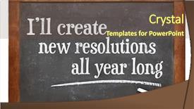  Presentation with resolutions - PPT theme consisting of i will create new resolutions background and a tawny brown colored foreground