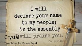  Presentation with bible psalms - Beautiful presentation design featuring top-1000 bible verses backdrop and a mint green colored foreground