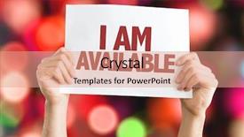  Presentation with zumba card bokeh - Amazing PPT theme having iam - i am available card backdrop and a coral colored foreground