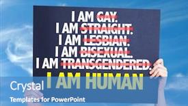  Presentation with gay - Slide deck enhanced with iam - i am gay straight lesbian background and a teal colored foreground