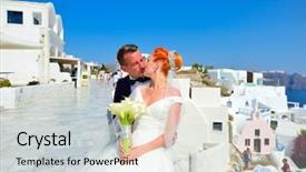  Presentation with bride - PPT layouts having ias - beautiful young couple bride background and a light gray colored foreground