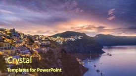  Presentation with church blue - Audience pleasing slide deck consisting of ias - picturesque view old town backdrop and a  colored foreground