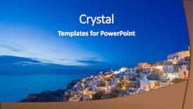  Presentation with church blue - Cool new PPT theme with ias - picturesque view old town backdrop and a  colored foreground