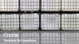  Presentation with chemical - PPT theme enhanced with ibc container in a chemical background and a gray colored foreground